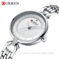 CURREN 9052 Women's Fashion Watch Luxury Dress Ladies Wristwatch Quartz Stainless Steel Small Dial Rose Gold Watch Analog Clock